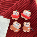 Cute Teddy Bear 'Hearts and Cherries' Premium AirPods Pro Case Shock Proof Cover