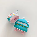 Cute Pig in Blue Coat with Hood Premium AirPods Case Shock Proof Cover