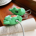 Cute Dinosaur Sipping Bubble Tea Premium AirPods Case Shock Proof Cover