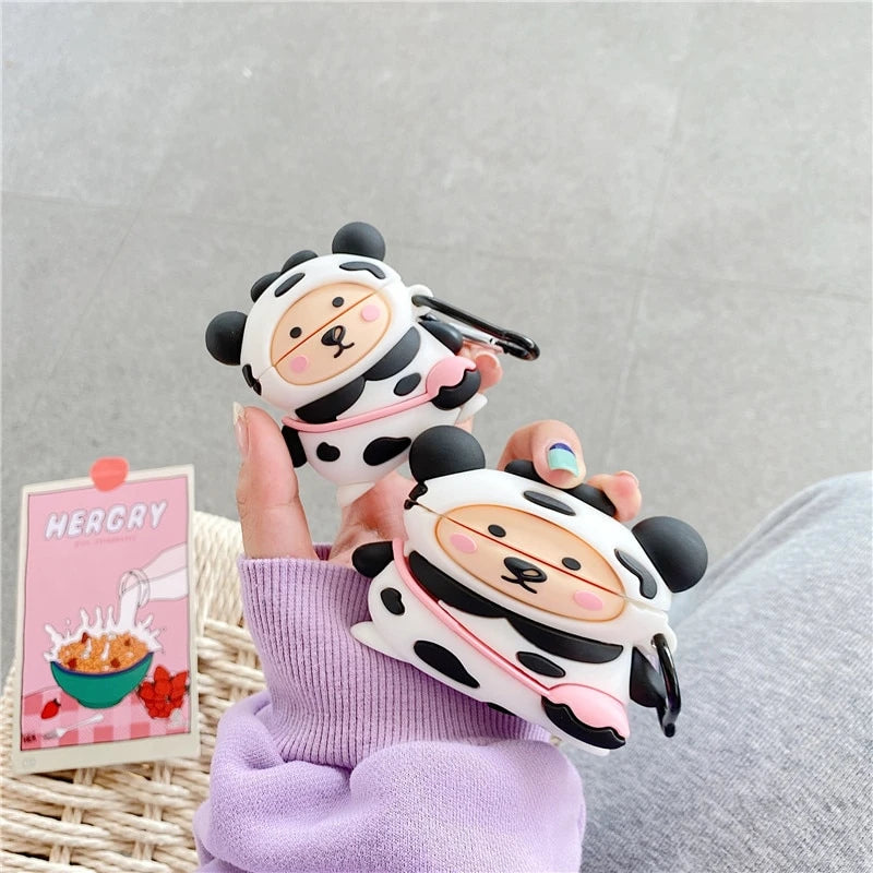 Cute Backpack Cow Premium AirPods Pro Case Shock Proof Cover