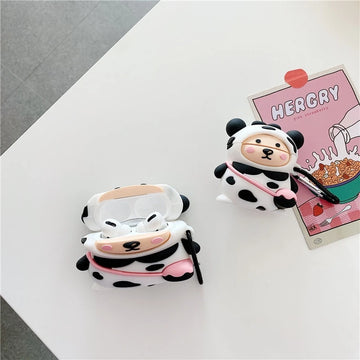 Cute Backpack Cow Premium AirPods Pro Case Shock Proof Cover