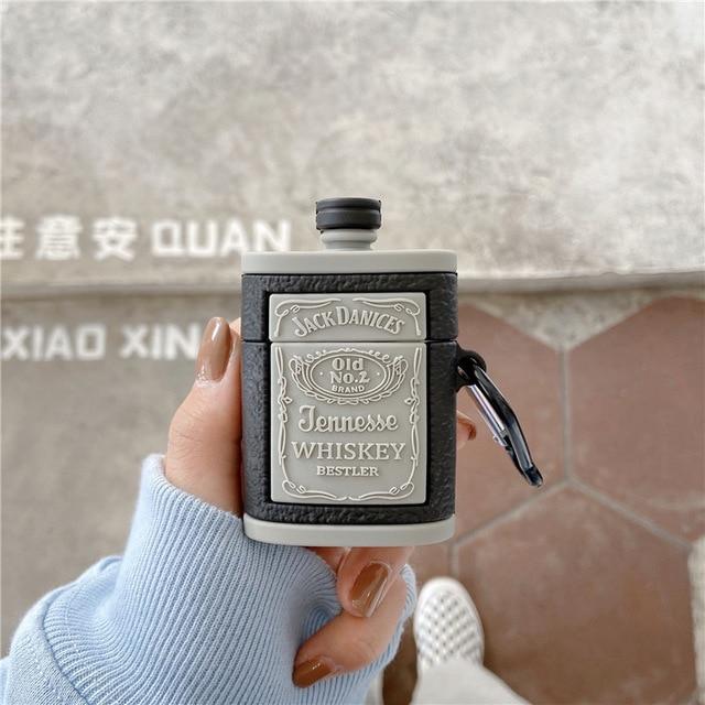 Whiskey Flask 'Jack' Premium AirPods Case Shock Proof Cover