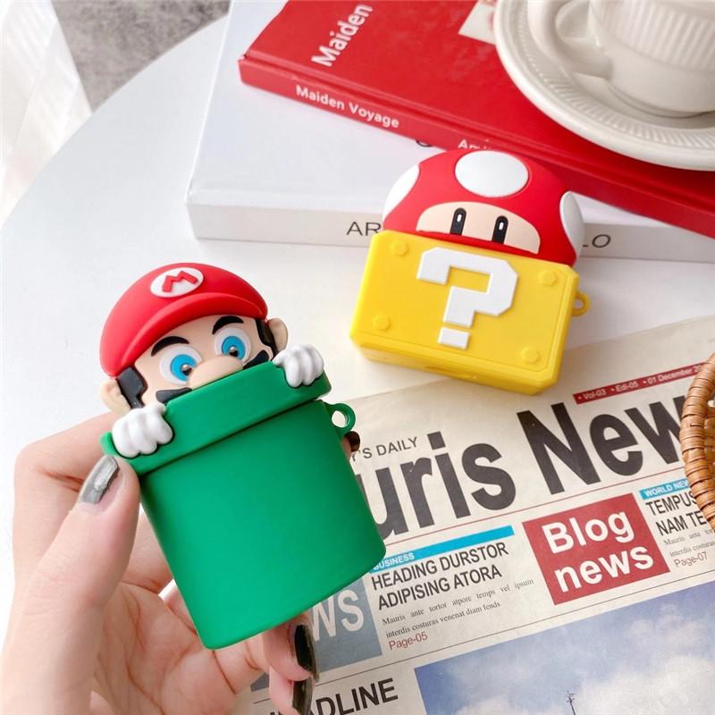 Super Mario Bros 'Warp Pipe' Premium AirPods Case Shock Proof Cover