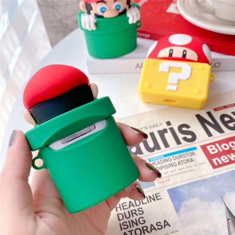 Super Mario Bros 'Warp Pipe' Premium AirPods Case Shock Proof Cover