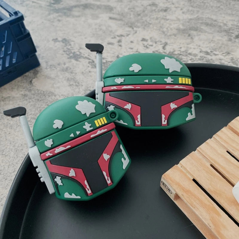 Star Wars 'Boba Fett Helmet' Premium AirPods Case Shock Proof Cover