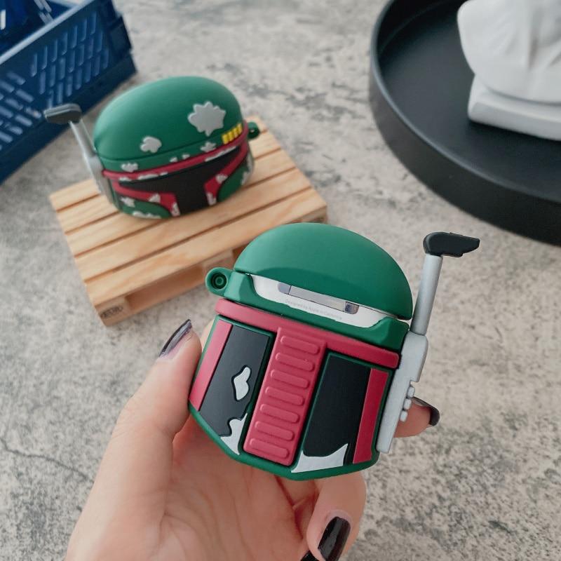 Star Wars 'Boba Fett Helmet' Premium AirPods Case Shock Proof Cover