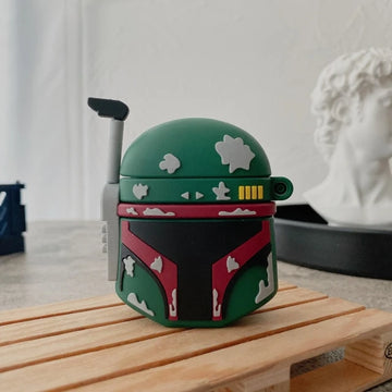 Star Wars 'Boba Fett Helmet' Premium AirPods Case Shock Proof Cover