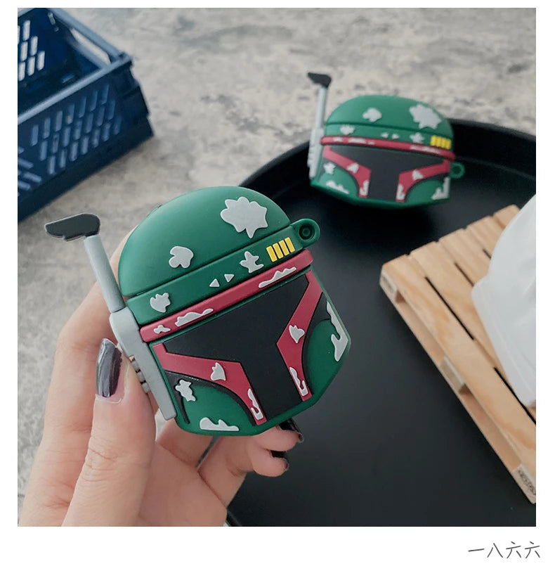 Star Wars 'Boba Fett Helmet' Premium AirPods Case Shock Proof Cover