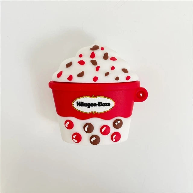 Häagen-Dazs Christmas Cone Premium AirPods Case Shock Proof Cover