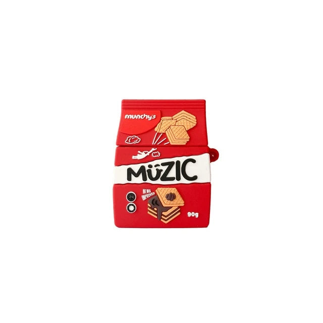 Munchy's Muzic Chocolate Biscuit Premium AirPods Case Shock Proof Cover