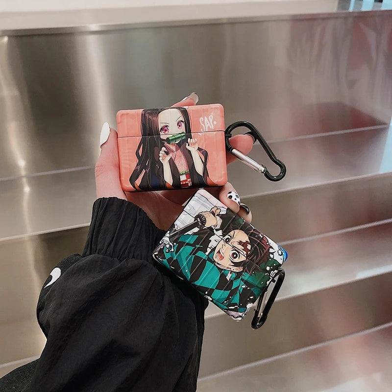 Demon Slayer 'Modular | Tanjiro | Nezuko' AirPods Pro Case Shock Proof Cover