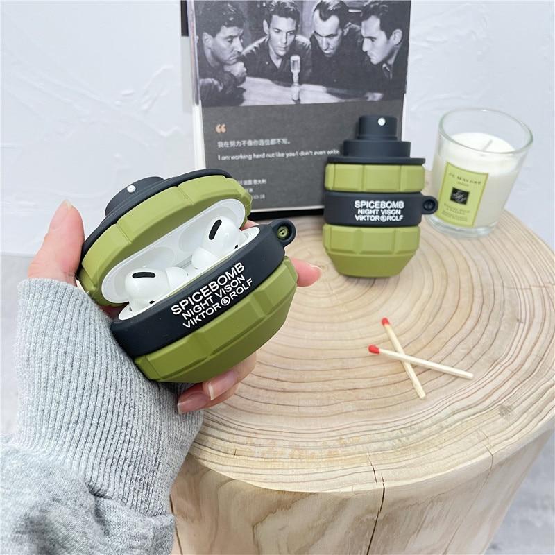 Spicebomb Cologne Bottle Premium AirPods Pro Case Shock Proof Cover