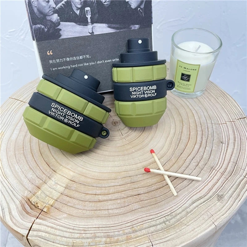 Spicebomb Cologne Bottle Premium AirPods Pro Case Shock Proof Cover