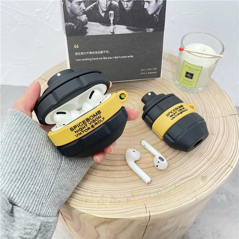 Spicebomb Cologne Bottle Premium AirPods Pro Case Shock Proof Cover