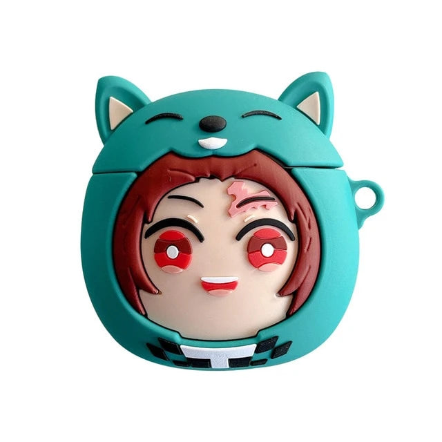 Demon Slayer 'Tanjiro | Blue Hat' AirPods Case Shock Proof Cover