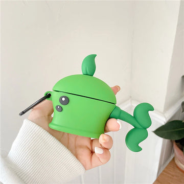 Cute Cartoon Pea Case Premium AirPods Case Shock Proof Cover