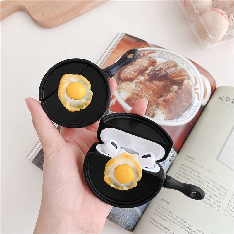 Fried Egg on Pan Premium AirPods Pro Case Shock Proof Cover