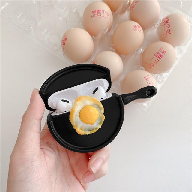 Fried Egg on Pan Premium AirPods Pro Case Shock Proof Cover