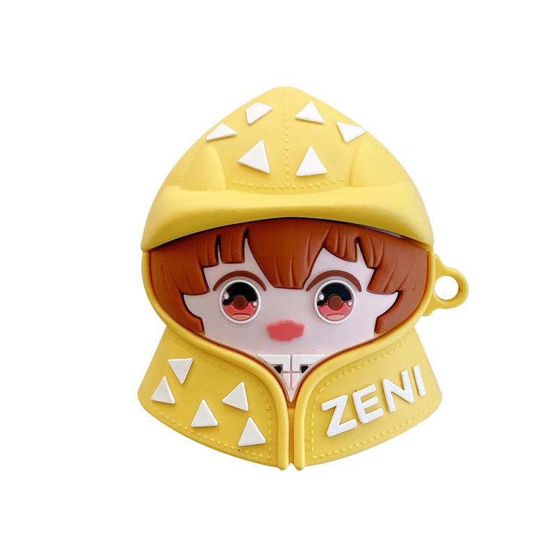 Demon Slayer 'Zenitsu in Rain Coat' Premium AirPods Case Shock Proof Cover