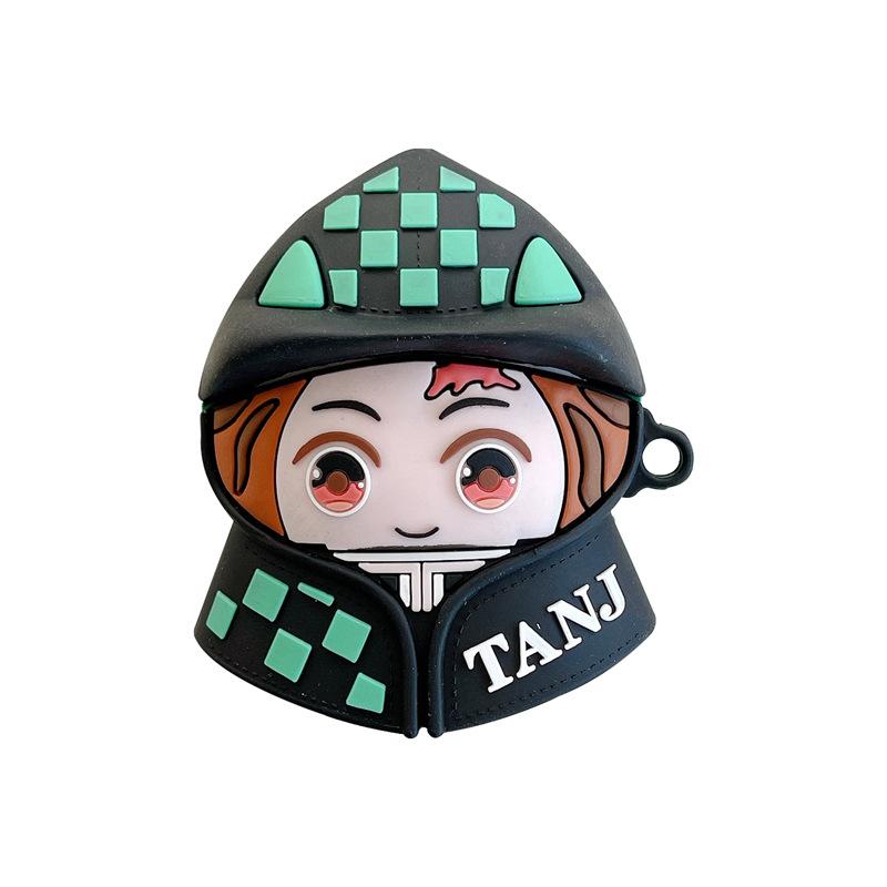 Demon Slayer 'Tanjiro in Rain Coat' Premium AirPods Case Shock Proof Cover