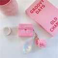 Cute Pink Retro Mobile Phone Premium AirPods Pro Case Shock Proof Cover