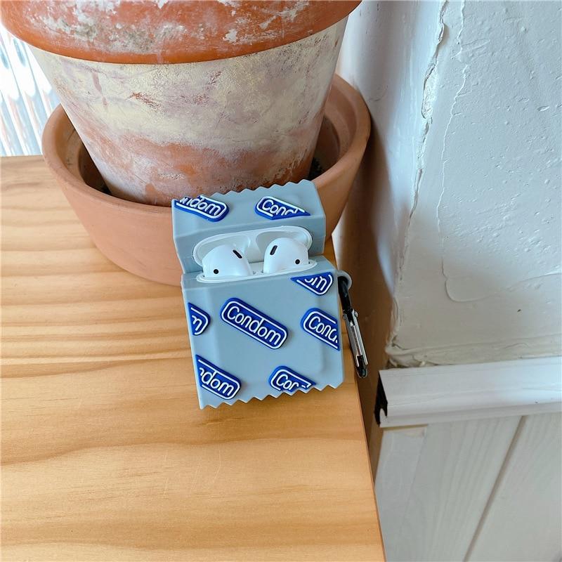 Condom Package Premium AirPods Case Shock Proof Cover