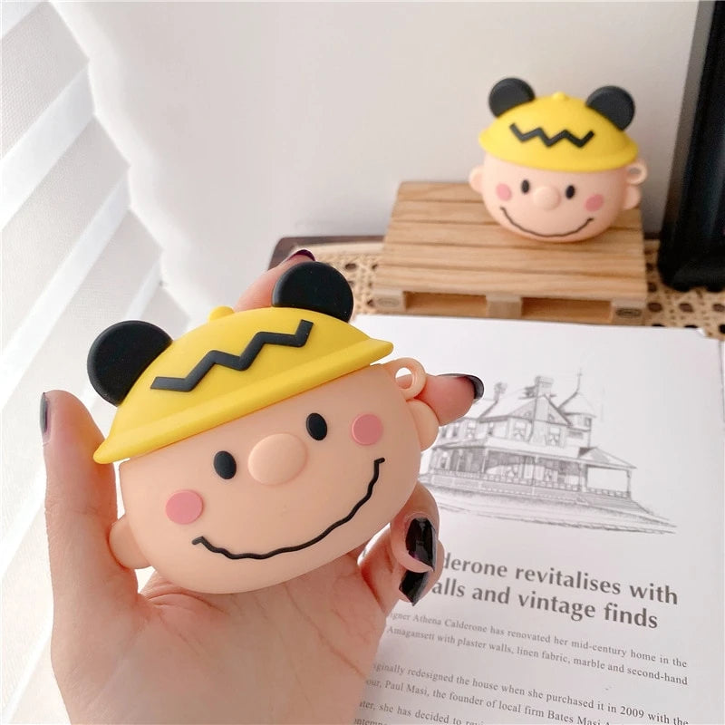 Charlie Brown in a Mouse Hat Premium AirPods Pro Case Shock Proof Cover