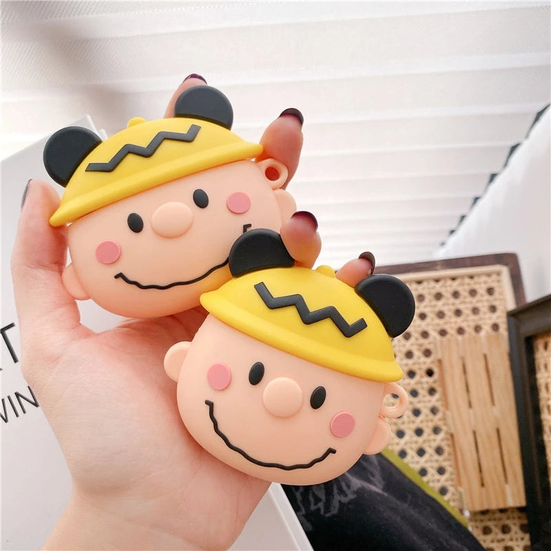 Charlie Brown in a Mouse Hat Premium AirPods Case Shock Proof Cover