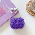 Cute Purple Plush AirPods Pro Case Shock Proof Cover