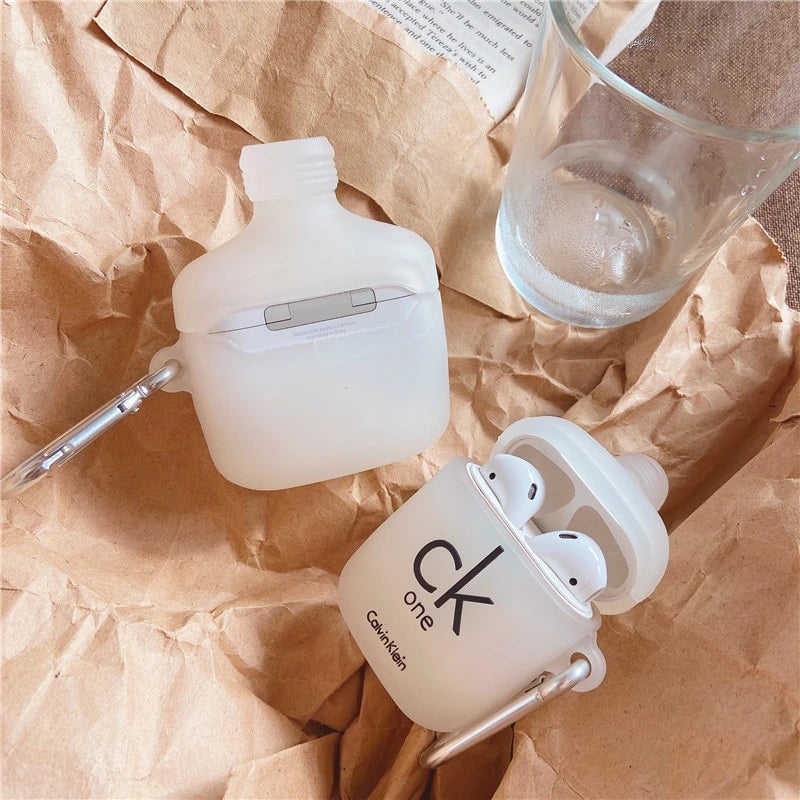 Perfume Bottle 'ONE' Premium AirPods Case Shock Proof Cover