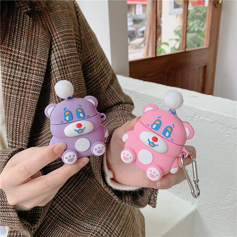 Party Hat Teddy Bear Premium AirPods Pro Case Shock Proof Cover