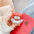 Cute Penguin in Fox Hat Premium AirPods Pro Case Shock Proof Cover