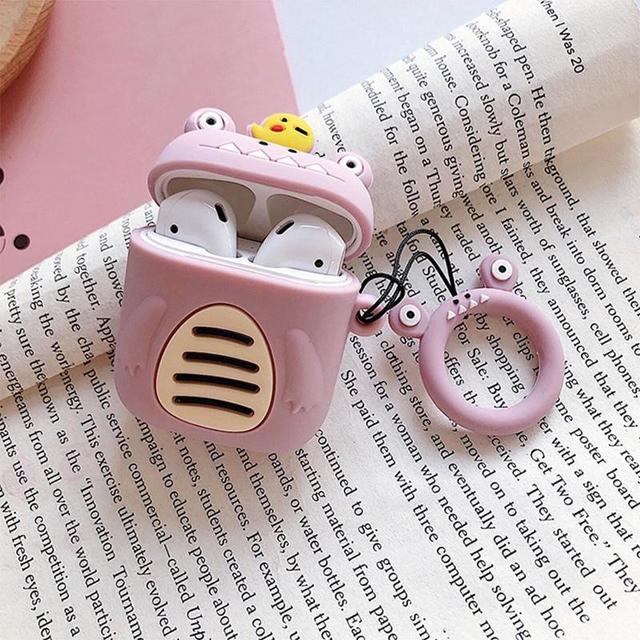 Purple Little Monster AirPods Case Shock Proof Cover