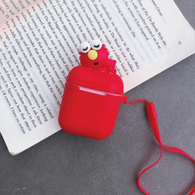 Red Baby Elmo AirPods Case Shock Proof Cover