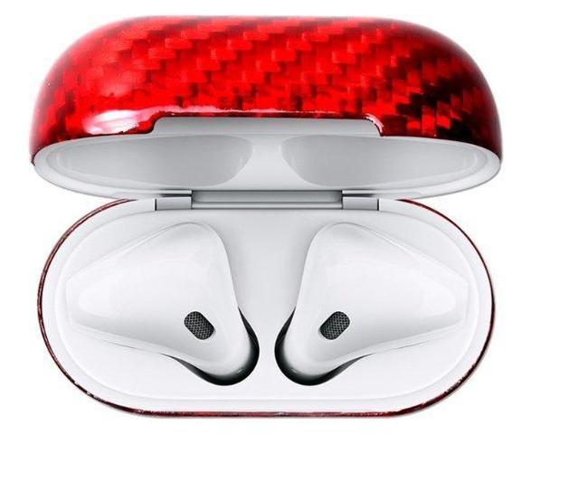 Red Carbon Fiber Premium AirPods Case Shock Proof Cover