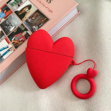 Red Heart Premium AirPods Case Shock Proof Cover