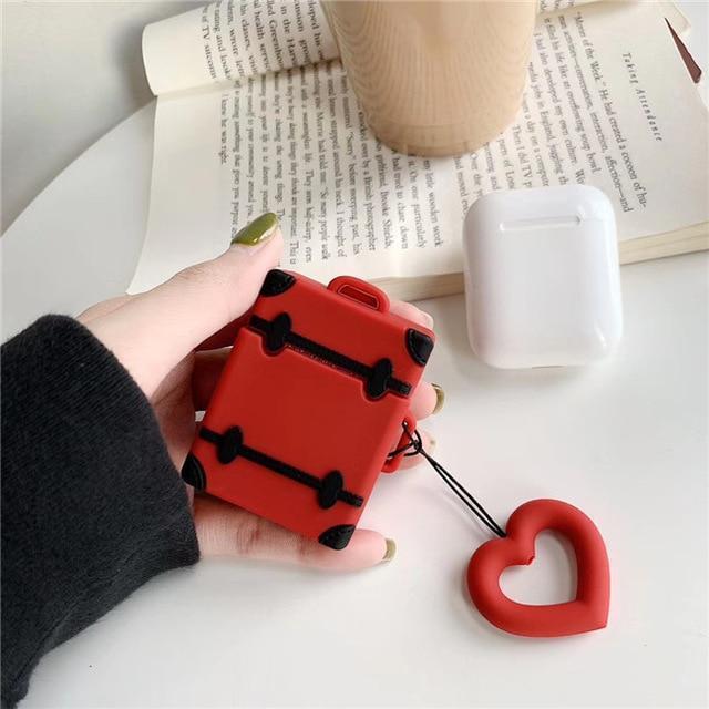 Red Trunk AirPods Case Shock Proof Cover