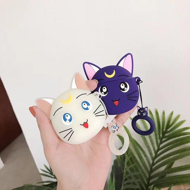 Sailor Moon 'Artemis' Premium AirPods Case Shock Proof Cover