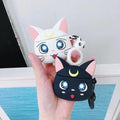 Sailor Moon Luna 'Black' Premium AirPods Case Shock Proof Cover