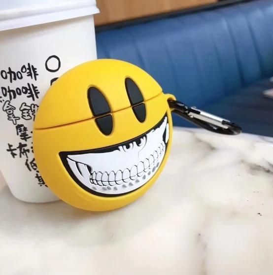 Smile Emoji Skull Premium AirPods Case Shock Proof Cover