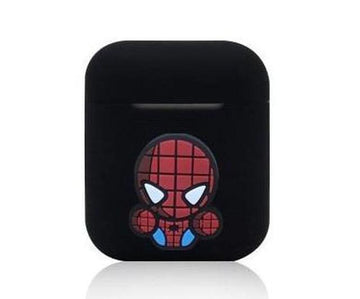 Spiderman Action Black AirPods Case Shock Proof Cover