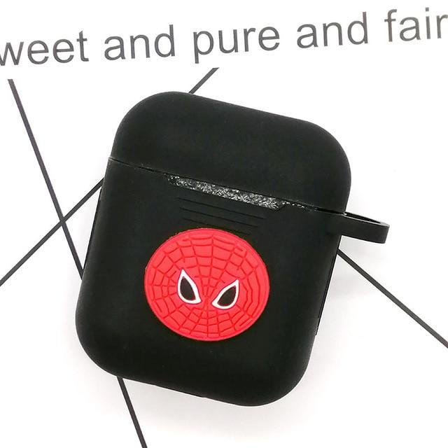 Spiderman Spidey Black AirPods Case Shock Proof Cover