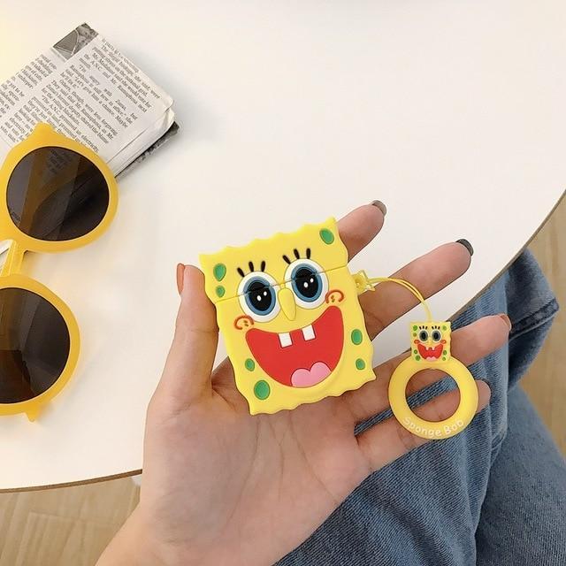 SpongeBob Squarepants 'Excited' Premium AirPods Case Shock Proof Cover