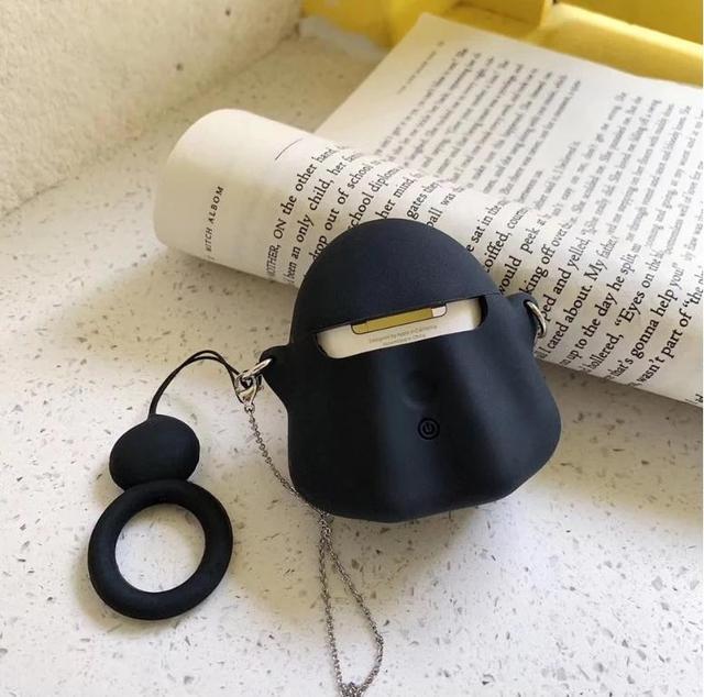 Spooky Ghost 'Black' Premium AirPods Case Shock Proof Cover