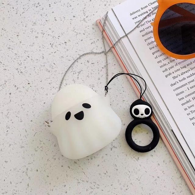 Spooky Ghost 'Clear' Premium AirPods Case Shock Proof Cover