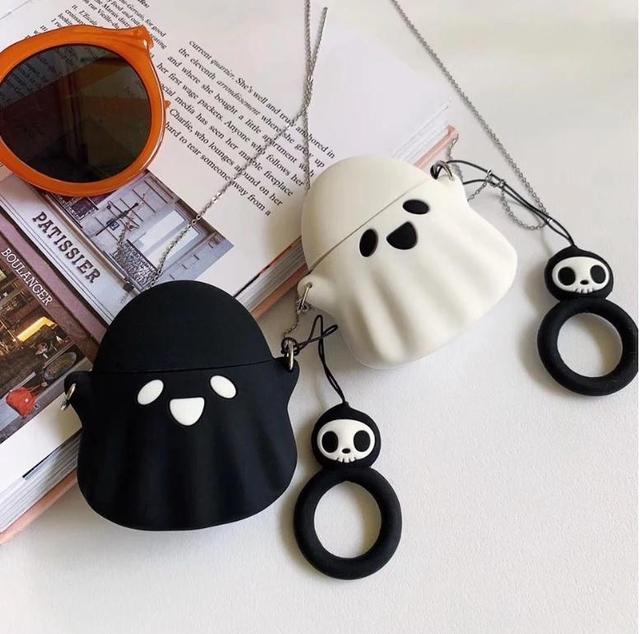 Spooky Ghost 'White' Premium AirPods Case Shock Proof Cover