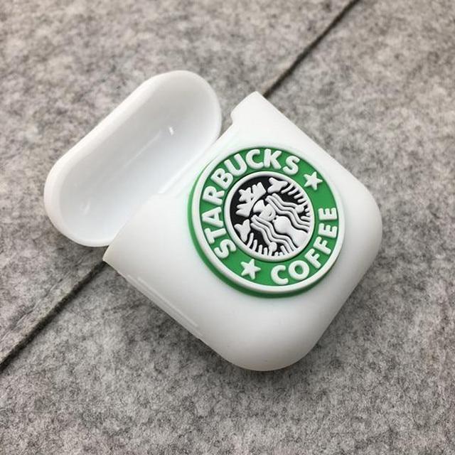 Starbucks White AirPods Case Shock Proof Cover