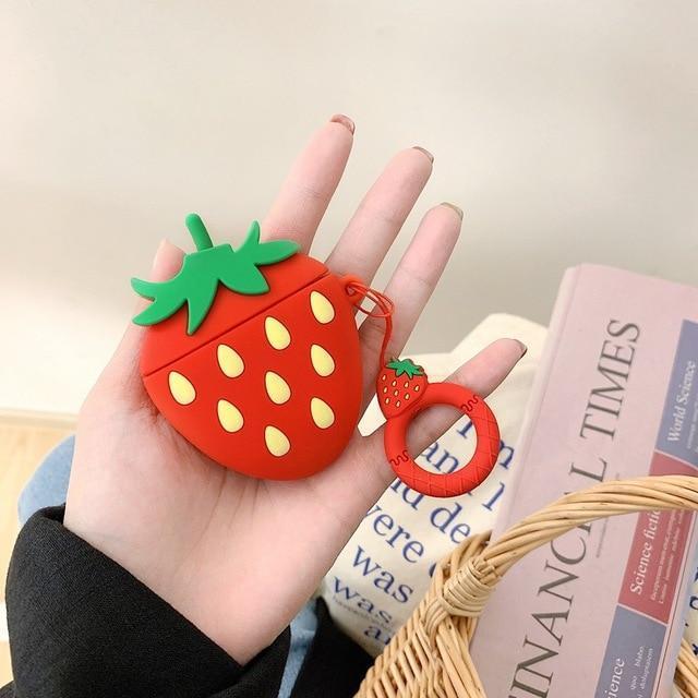 Strawberry AirPods Case Shock Proof Cover