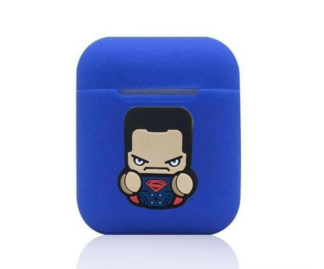 Superman Action Blue AirPods Case Shock Proof Cover