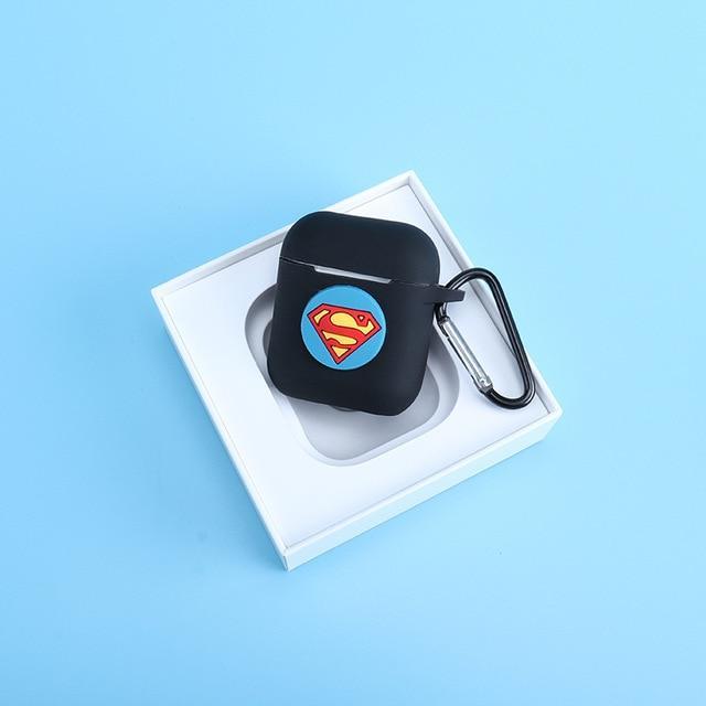 Superman Black AirPods Case Shock Proof Cover